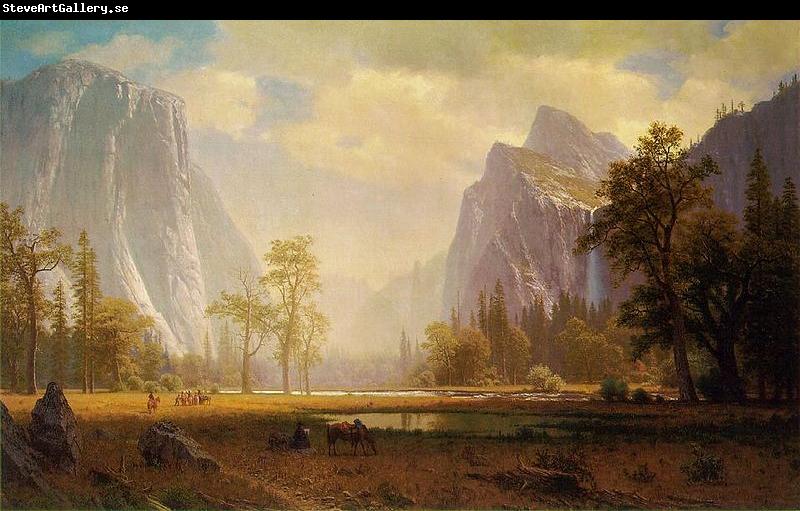 Albert Bierstadt Looking up Yosemite Valley